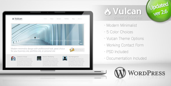 Vulcan - Minimalist Business WordPress Theme 4