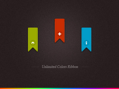 multi-color vertical ribbons psd