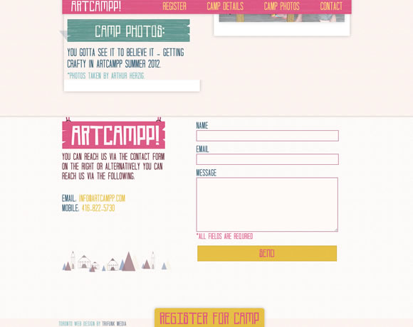21 Inspiring examples of Contact Pages and Forms