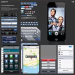 Free iOS 6 GUI PSD – iPhone 5