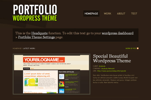  Portfolio WordPress Theme
