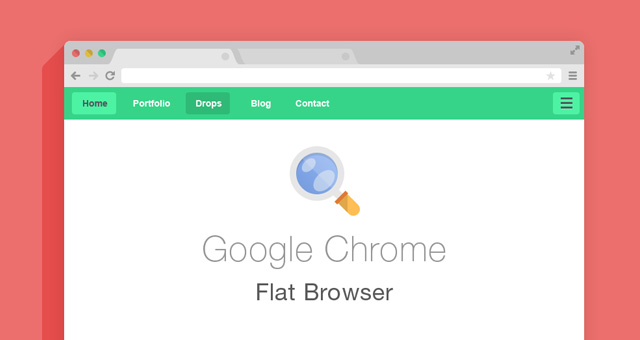 Free Flat Psd Browsers Set