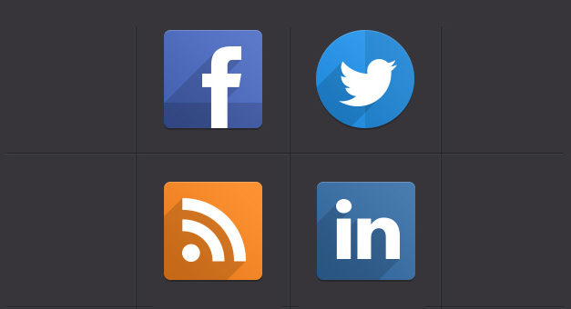 Free Psd Flat Social Icons
