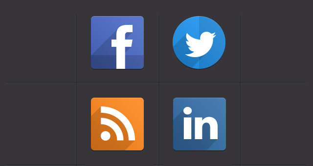 Free Psd Flat Social Icons