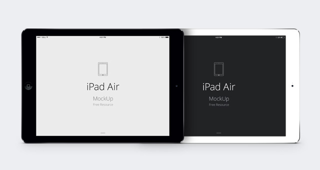 Horizontal ipad mockup