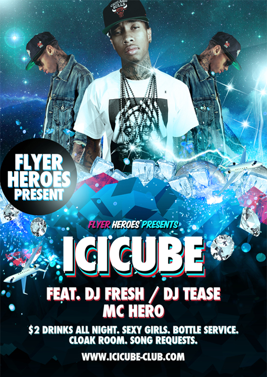 Icicube Free PSD Flyer Template