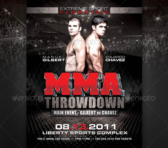 MMA Fight Flyer