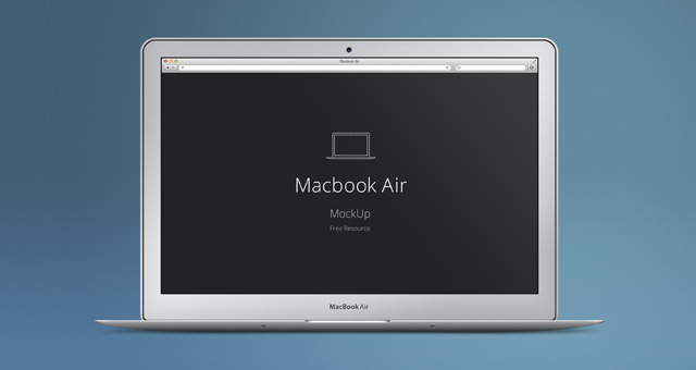 Free MacBook Air Psd Mockup