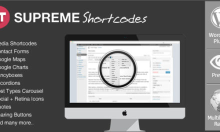 Supreme Shortcodes – WordPress Premium Plugin