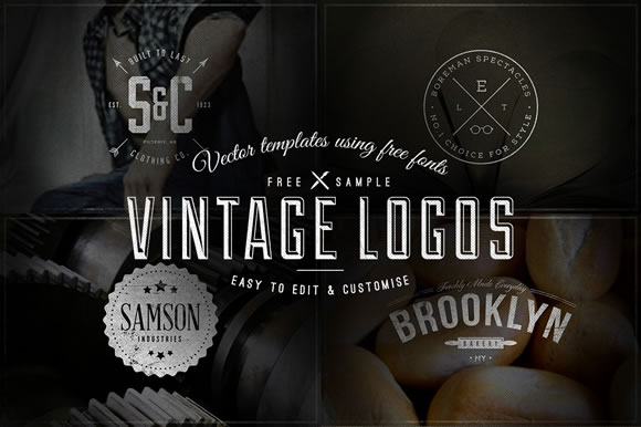 30 Free Vintage Logo Templates