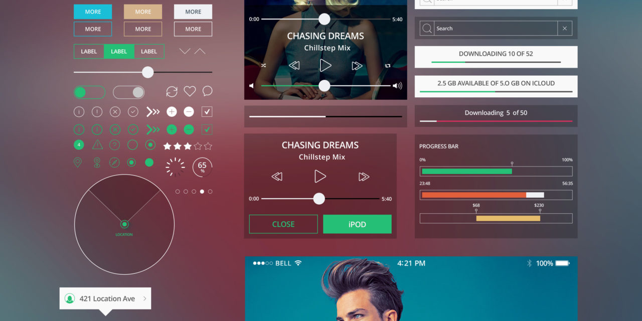 Shapes Mobile – Free UI Kit