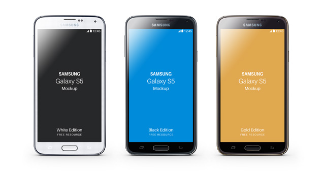 Free Samsung Galaxy S5 Psd Mockup