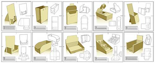 free blank cardboard boxes packaging design templates